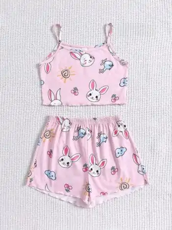 Very cute all-over print short tops for kids